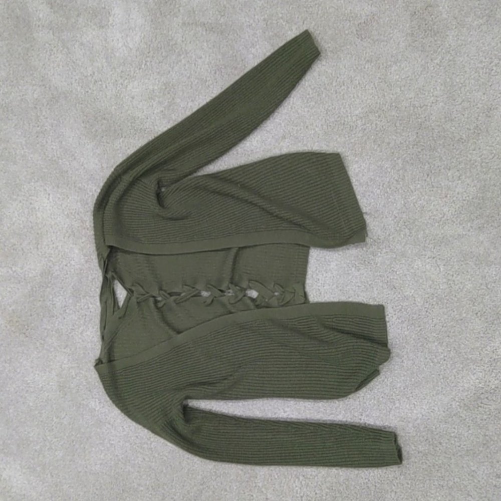 Art Class Cardigan with Braided back